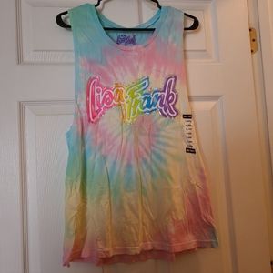 Hot Topic Lisa Frank Pastel Tie Dye Tank Top XL